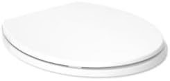 No-Slab Quiet-Close Round Toilet Seat with Grip-Tight Bumpers