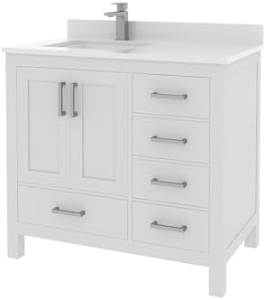 Sleek Bathroom Vanity with Soft-Closed Drawers for Efficient Storage