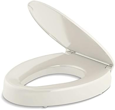 Elegant Elongated Toilet Seat Quiet-Close Raised andlatable Biscuit 3 Seat