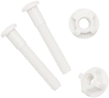 Top Mount Toilet Seat Hinge Bolts White