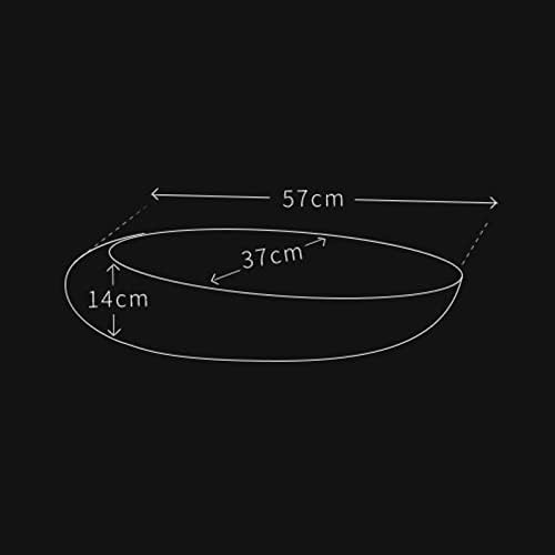 Stylish Oval Ceramic Vessel Sink for Bathroom