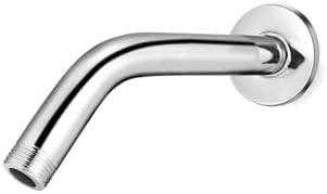 6-Inch Chrome Wall-Mounted Shower Arm by Rulnfichy