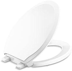 Quiet-Close Elongated Toilet Seat by Kohler White