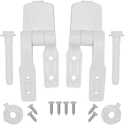 Secure Your Toilet Seat White Plastic Hinge Replacement Set