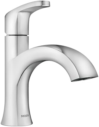 Moen Karis Chrome One-Hole Faucet with Optional Deckplate