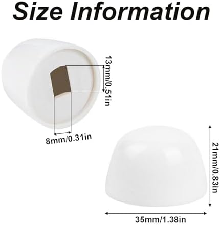 Senriise 10-Pack Toilet Bolt Caps Plastic Snap-in Covers