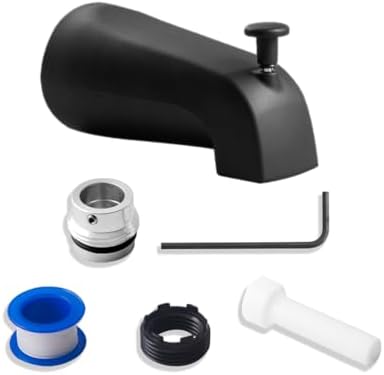 CalcMetal Durable Tub Spout with 4-Part Adapter