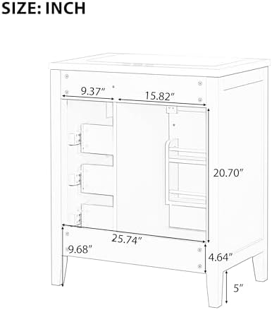 30 Stylish Bathroom Vanity by Harper Bright Designs