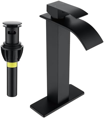 Fransiton Tall Vessel Sink Faucet Matte Black