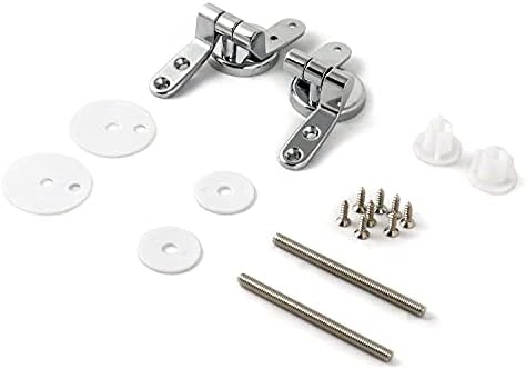 Toilet Seat Hinge Replacement Durable Zinc Alloy Hinges for Toilets