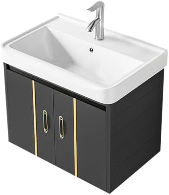 Hiliteshome compact wall-mounted bathroom vanity with storage