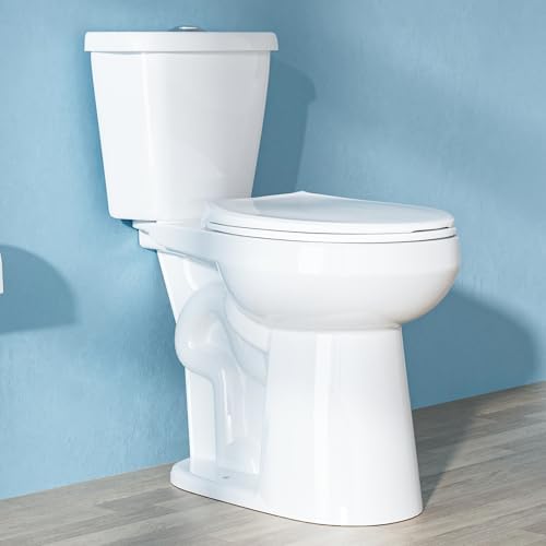 HOMLYLINK 21-Inch Tall Toilet for SeniorsExtra High Comfort Bowl