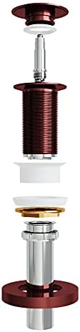 VIGO Vessel Sink drainer with Mounting Ring for Compact Bath Layout