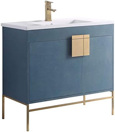 Modern Blue Bathroom Vanity Set