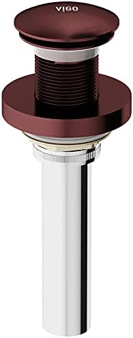 VIGO Vessel Sink drainer with Mounting Ring for Compact Bath Layout