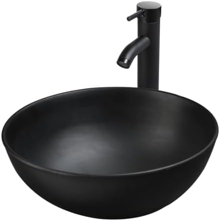 Modern Black Vessel Sink