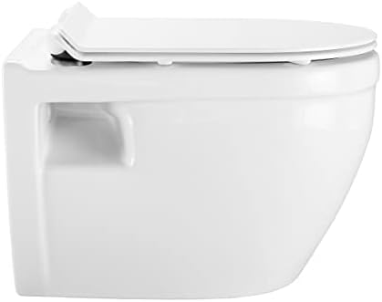 Black Dual Flush Porcelain Toilet Bowl Easy to Install