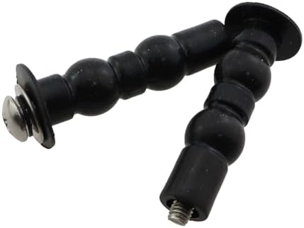 2PCS Black Rubber Expansion Screws for Toilet Seats