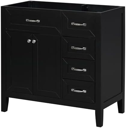 Stylish 36 Bathroom Vanity Base with 3 Drawers