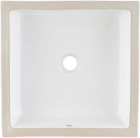 Signature Hardware 447964 Destin 16 Vitreous China Undermount Sink White