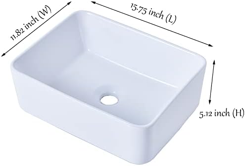 Vessel Sink Modern White Bathroom Sink