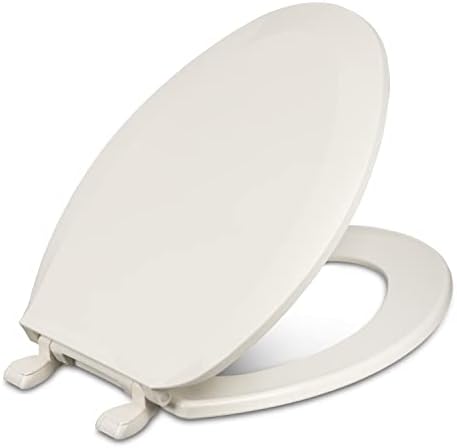 Centoco 1600-416 Elongated Toilet Seat Biscuit - DurableSturdy Low Profile Toilet Seat