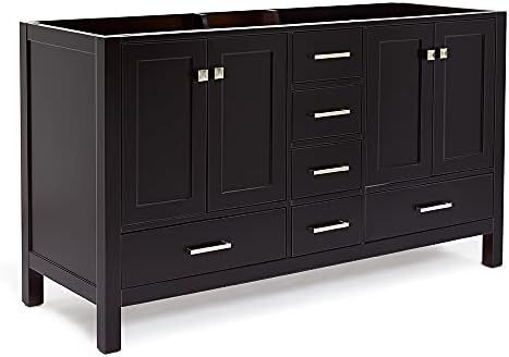 Sturdy Double-Sink Vanity Cabinet for Home Use