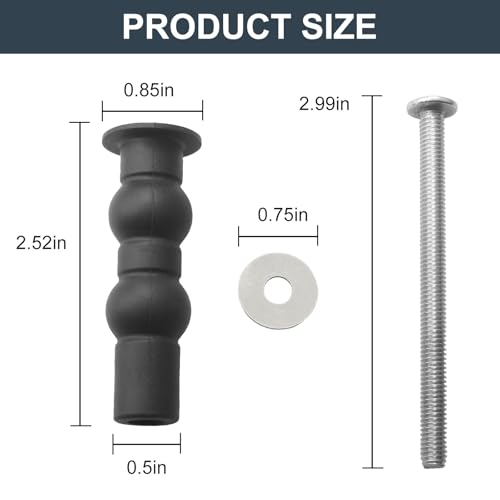 Quick-Install ToileT seat bolts for TOTO THU651N