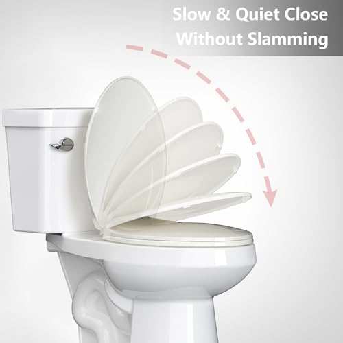 Elongated Toilet Seat Durable Easy to Clean