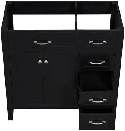 Stylish 36 Bathroom Vanity Base with 3 Drawers