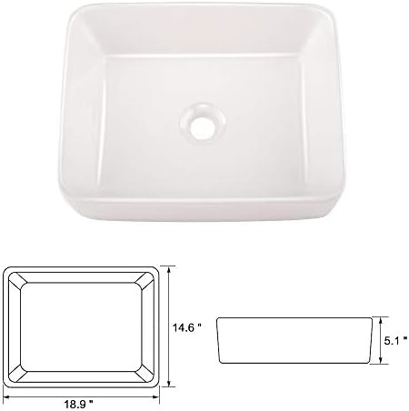 VOKIM 19-inch Vessel Sink Faucet Combo - Durable and Stylish Design