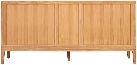 Elegant Vanity Set Solid Teak Vanity with Two Sinks