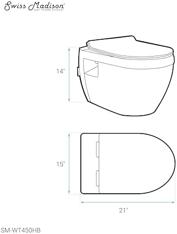 Black Dual Flush Porcelain Toilet Bowl Easy to Install