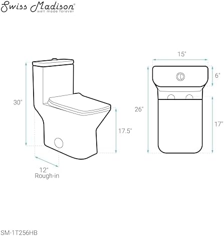 Swiss Madison Modern One-Piece Toilet