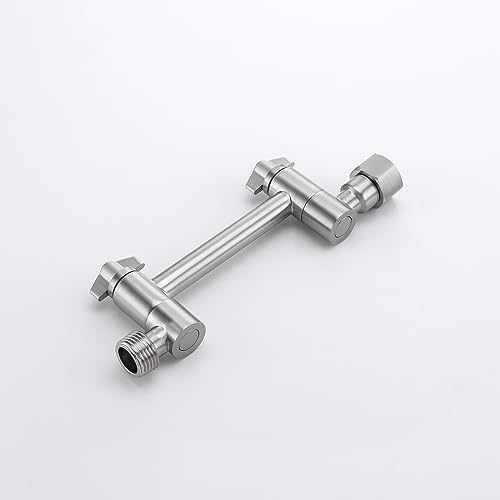 Adjustable shower arm extension Brushed Nickel 4-Inch Showers Head Extendable G12