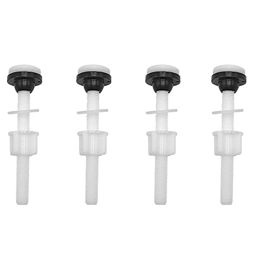 ECUDIS 4-Pack Plastic Toilet Bolts Corrosion-Resistant Bathroom Fixtures