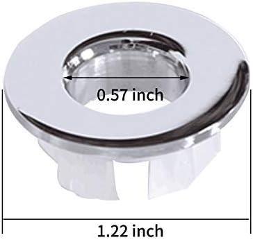 BWE Chrome Sink Basin Trim Overflow Cover