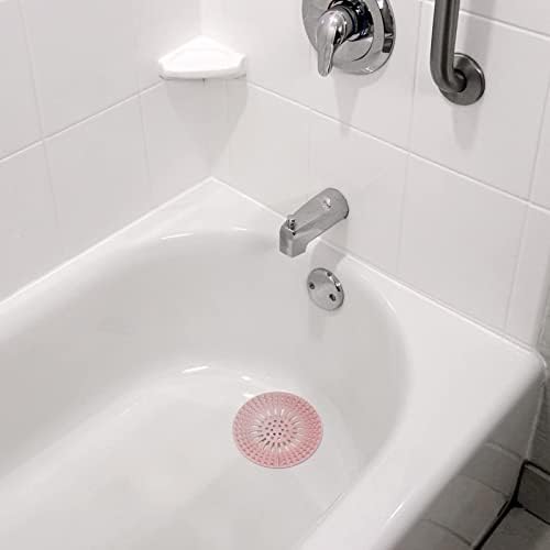 Bath Stripe Hair Catcher Durable 5-Piece Set