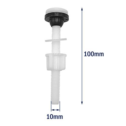ECUDIS 4-Pack Plastic Toilet Bolts Corrosion-Resistant Bathroom Fixtures