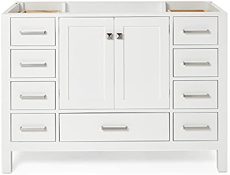 Ariel 48 in White Bathroom Vanity