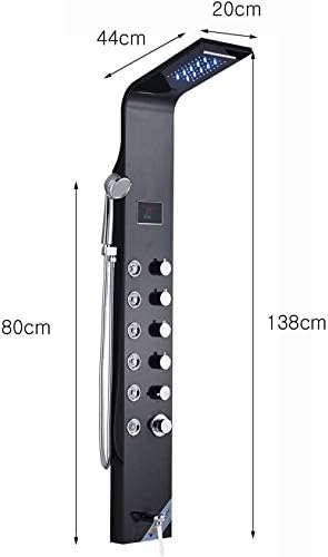 Sturdy Stainless Steel LED Shower Head with Massage Jets