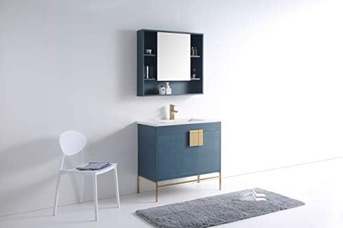 Modern Blue Bathroom Vanity Set