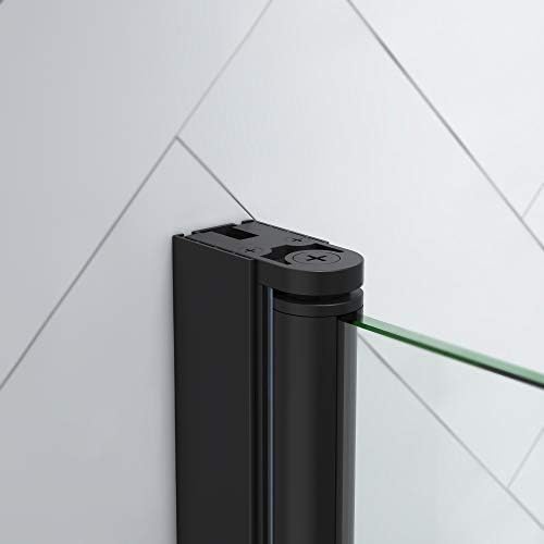 Endless Frameless Shower Door Black