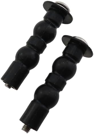 2PCS Black Rubber Expansion Screws for Toilet Seats
