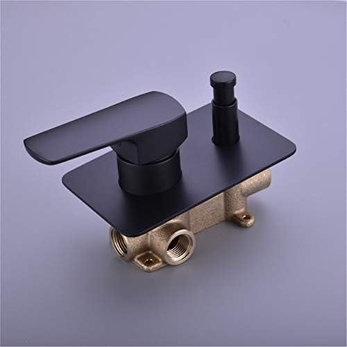Luxury Brass Square Matte Black 10 Rain Shower Head with Hand Holden Set
