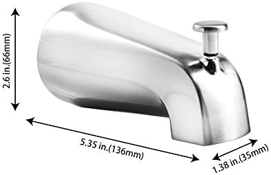CalcMetal Universal 4-in-1 Diverter Tub Faucet