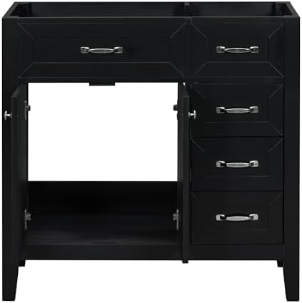Stylish 36 Bathroom Vanity Base with 3 Drawers