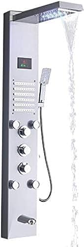 Luxury LED Shower Panel With Stainless Steel Massage Nozzles For Wellness
