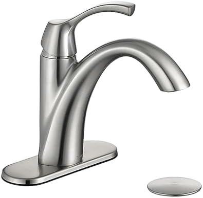 Brushed Nickel Bathroom Faucet TAF206-BN Modern Durable Faucet for Home