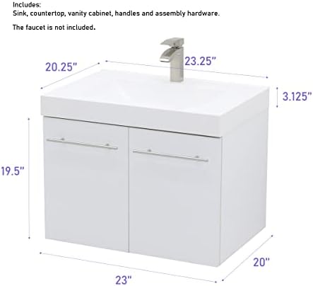 Ergonomic Wall-Mounted Vanity Set